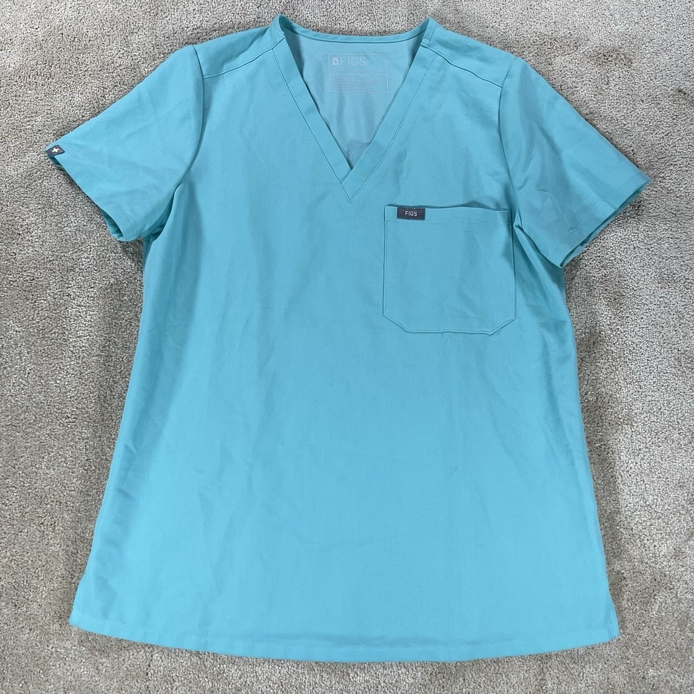 FIGS Technical Collection One Pocket Scrub Top Size Small Style FW1000 EUC